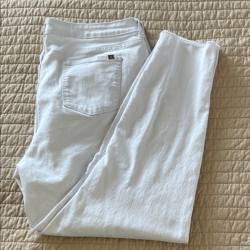Jennifer Lopez White Skinny Ankle Jeans